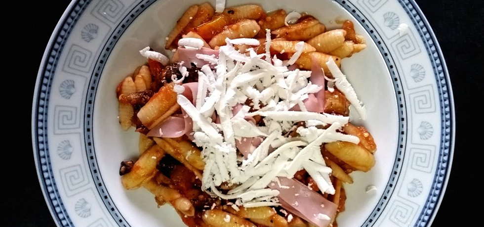 Rascatell con melanzane