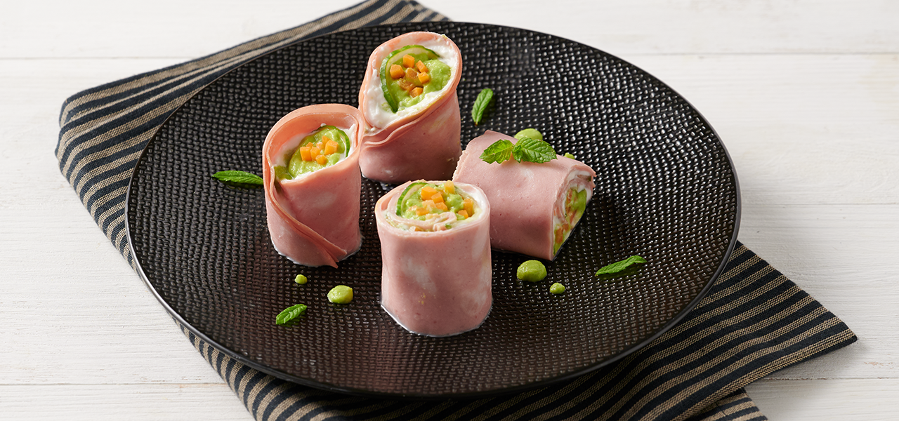 Rotolini di mortadella h