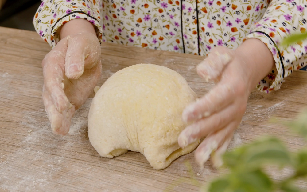 Step2_Gnocchi con salsa di noci e mortadella 2