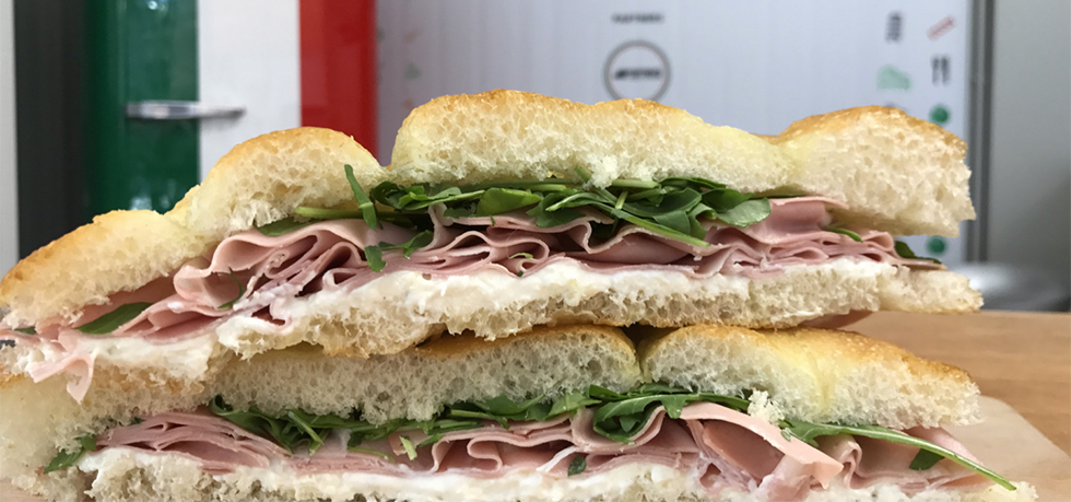 focaccia stracciatella e rucola