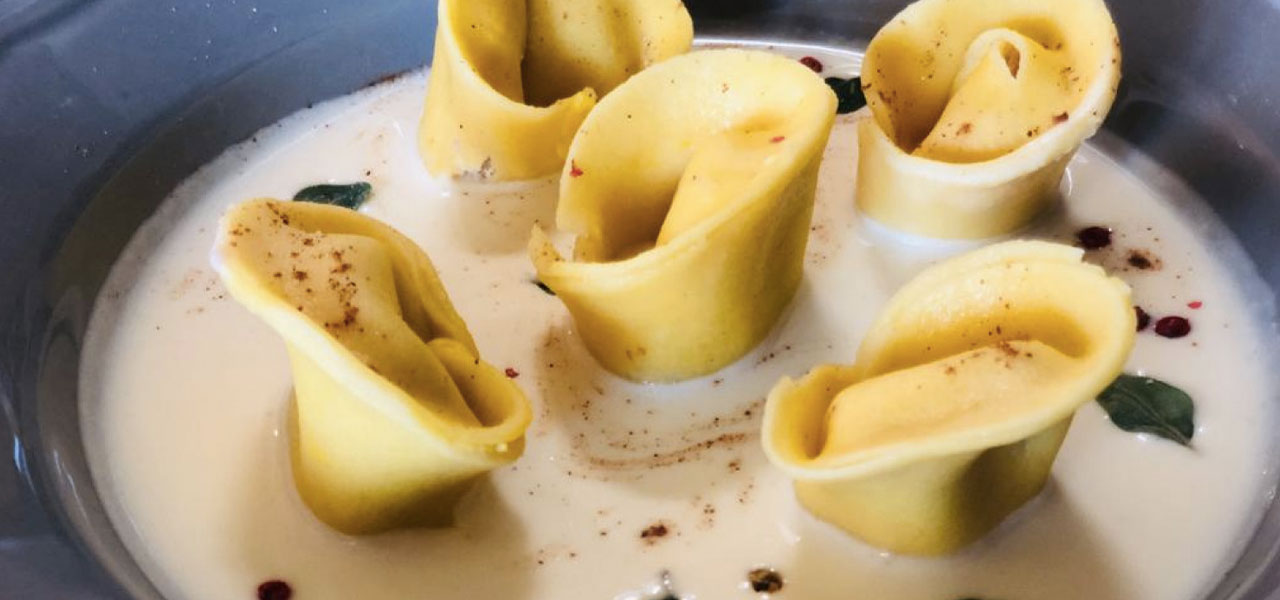 tortelloni con mortadella