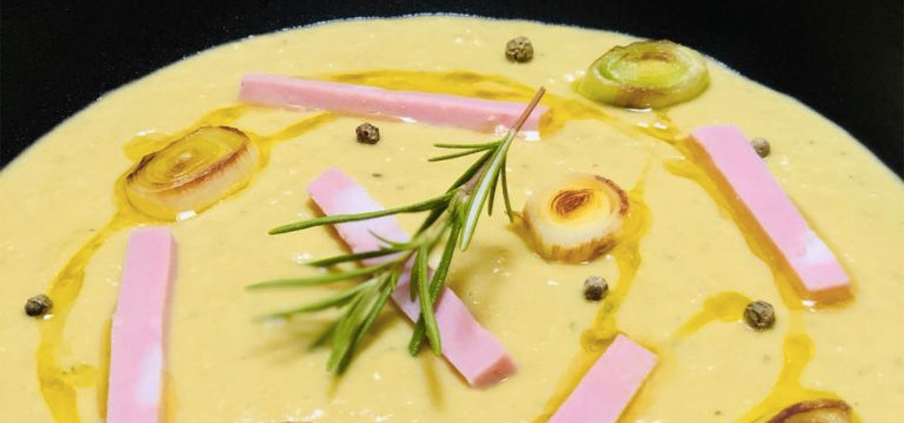 vellutata piselli porri 1